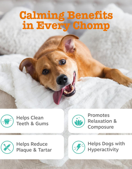 Load image into Gallery viewer, Calming Orastix for Dogs - Dental Sticks for Stress and Anxiety Relief with Hemp Melatonin Chamomile Dog Tartar Teeth Cleaning Calm Composure for Fireworks and Thunderstorms
