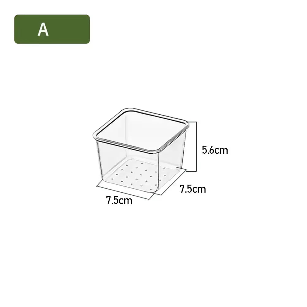 ClearNest Organizer – Transparent Anti-Scratch Drawer Storage Box for Cosmetics, Office & Home