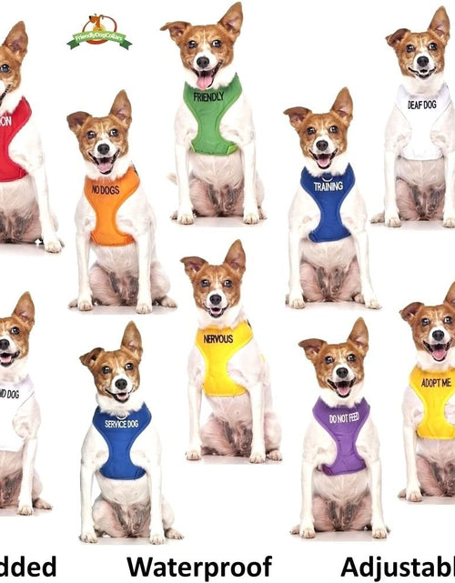 Load image into Gallery viewer, Deaf Dog White Warm Dog Coats S M M L L XL Waterproof Reflective Fleece Lined Prevents Accidents by Warning Others of Your Dog in Advance (M-L Back 17" (43Cm)

