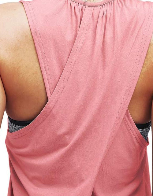Load image into Gallery viewer, Workout Tops for Women Yoga Athletic Shirts Tank Tops Gym Summer Workout Clothes
